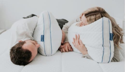 Man Sleeping with Pillow between Legs Stock Photo - Image of