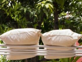 How to Fluff a Pillow Outside in Fresh Air
