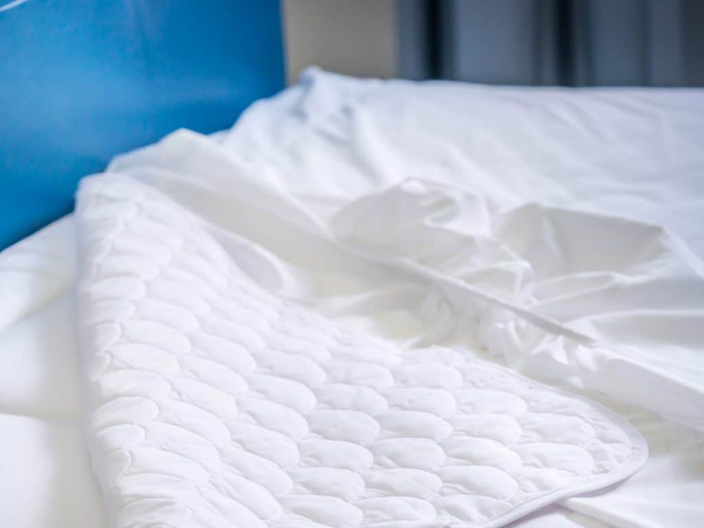 white mattress pad