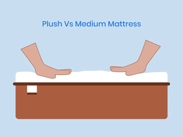 Illustration of Plush Vs Medium Mattress