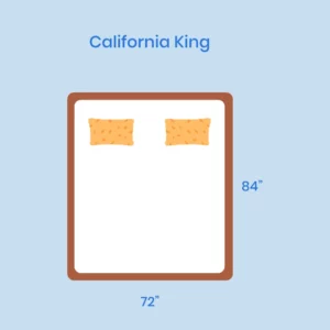 illustration of California King Size Mattress