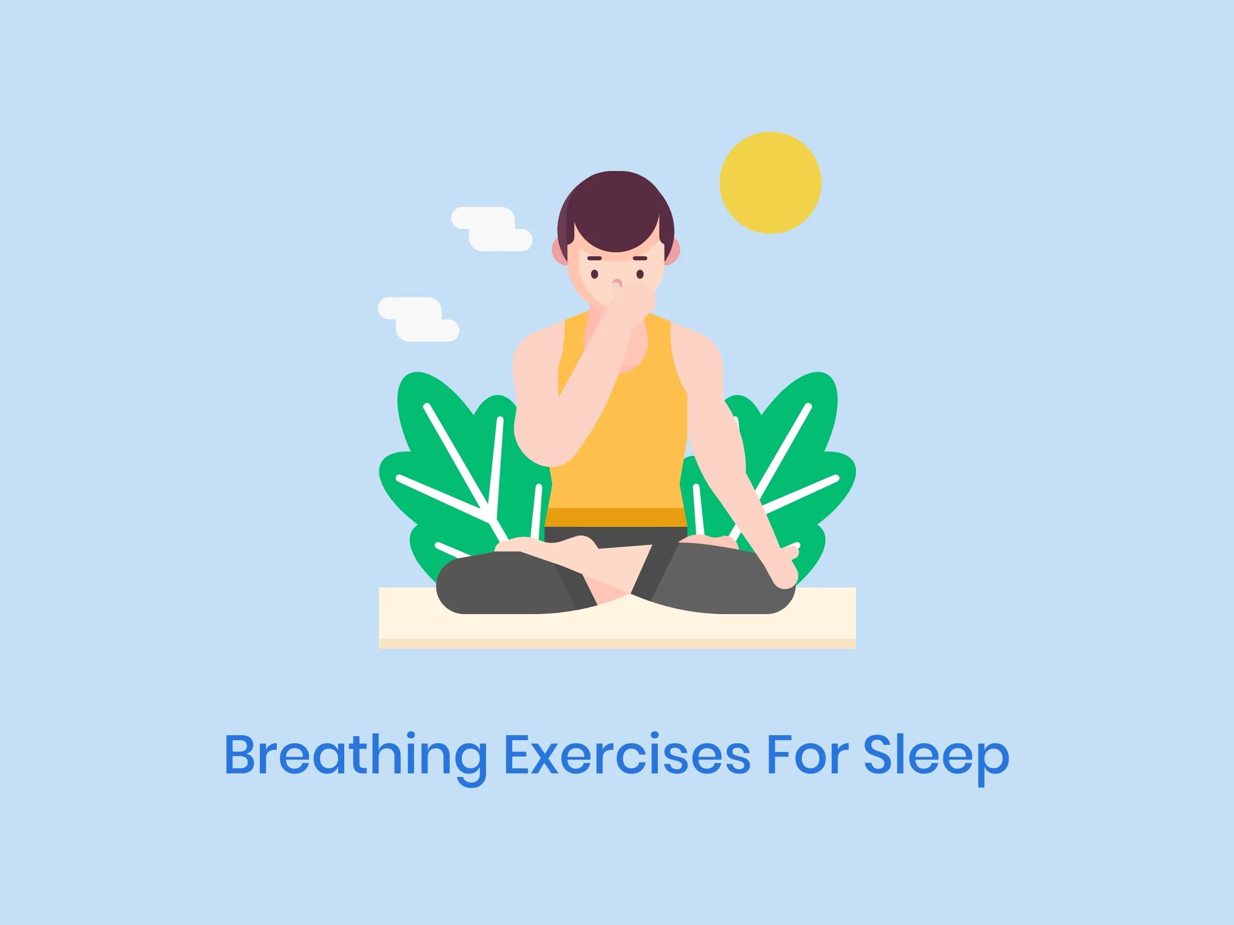 Illustration of Breathing exercises for sleep