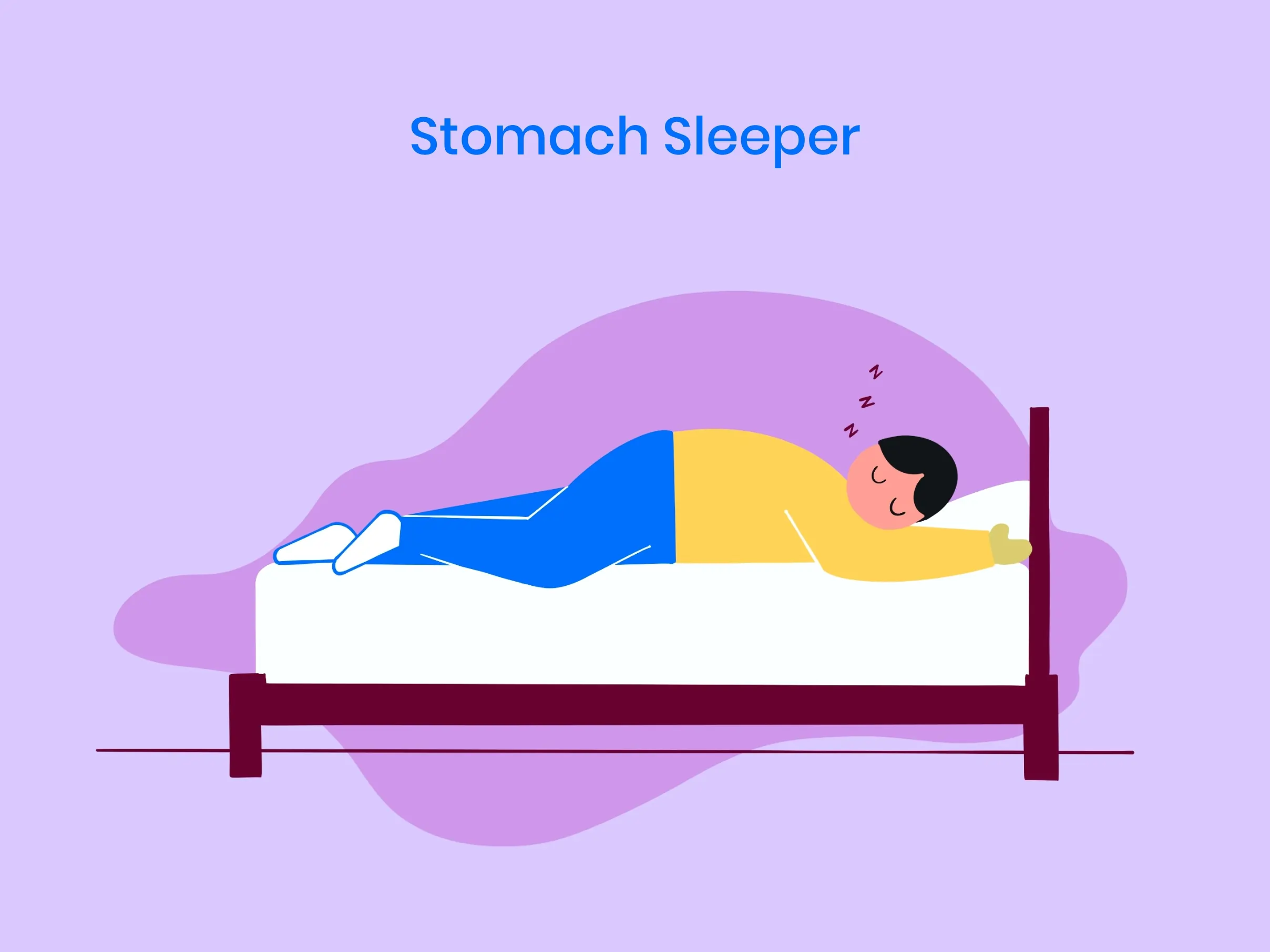 Illustration of Stomach Sleeper