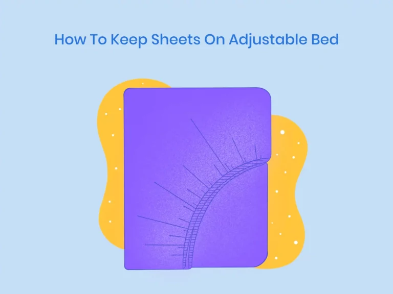 Illustration of How to keep sheets on adjustable beds