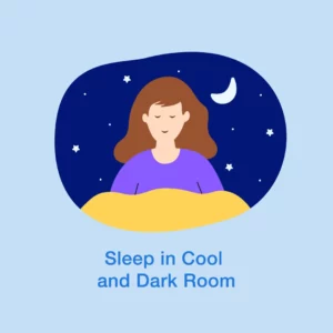 women sleeping in dark room