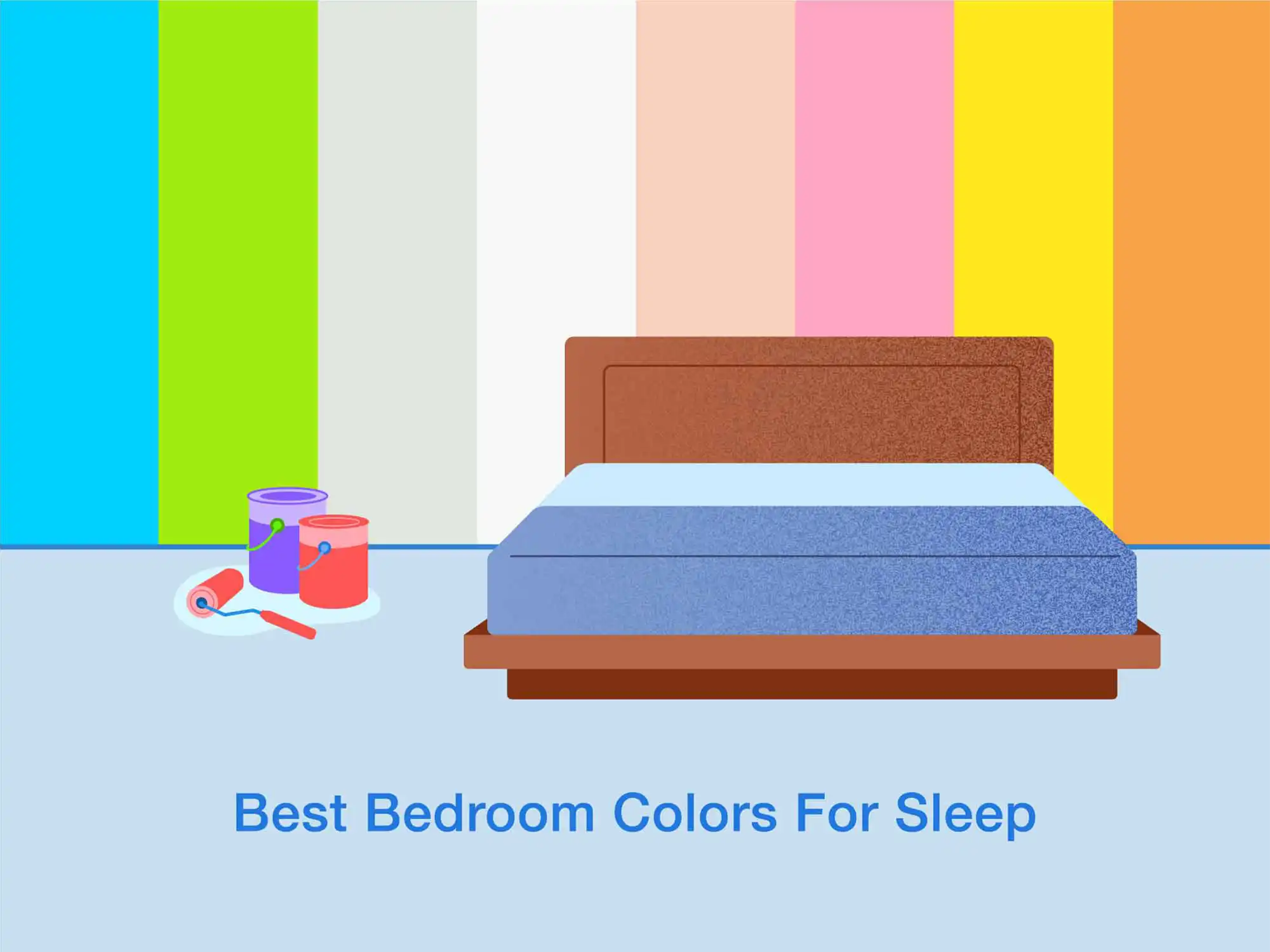 illustration of bedroom colors